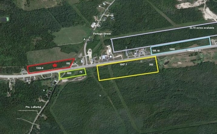 Pictures of Land property located at W US-2, St. Ignace, MI 49781 for sales - image #1