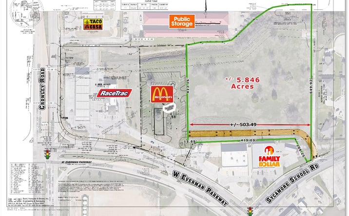 Pictures of Land, Retail property located at NEQ Crowley & Everman Pkwy, Fort Worth, TX 76134 for sales - image #1