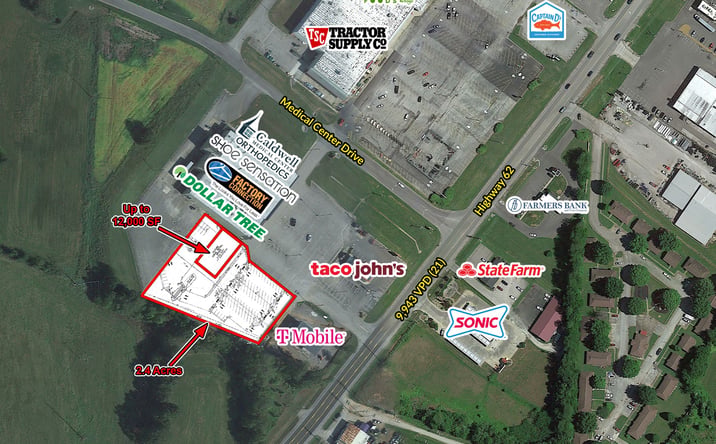 Pictures of Land property located at US Highway 62 W and Western Kentucky Parkway, Princeton, KY 42445 for sales - image #1