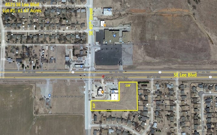 Pictures of Land property located at 4521 SE Lee Blvd, Lawton, OK 73501 for sales - image #1