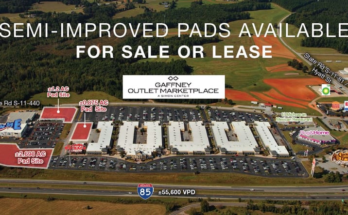 Pictures of Retail, Land property located at Factory Outlet Blvd (±2.698 Acres, Gaffney, SC 29341 for sales - image #1