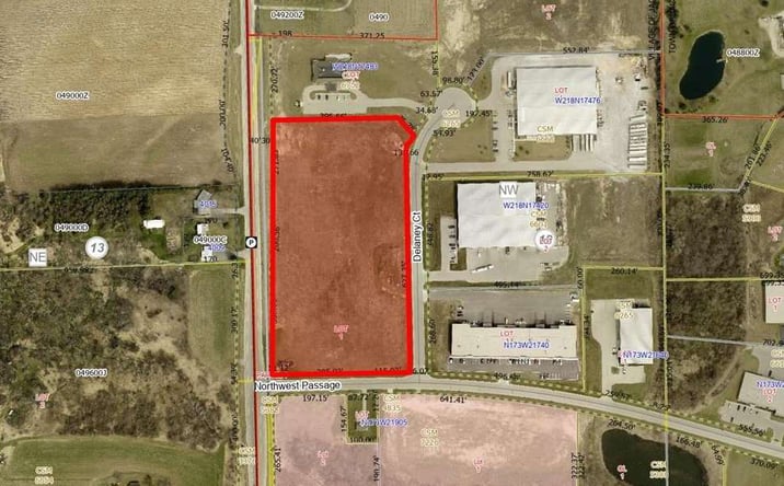 Pictures of Land property located at Jackson Industrial Land, Jackson, WI 53037 for sales - image #1