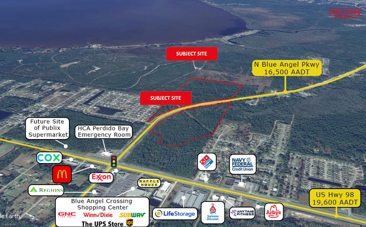 Pictures of Land property located at Hwy 98 & Blue Angel Pkwy, Pensacola, FL 32506 for sales - image #1
