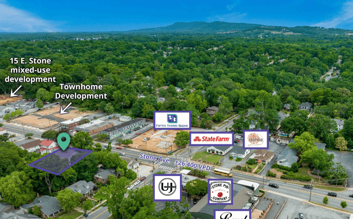 Pictures of Land, Mixed Use, Retail property located at 208 E Stone Ave, Greenville, SC 29609 for sales - image #1
