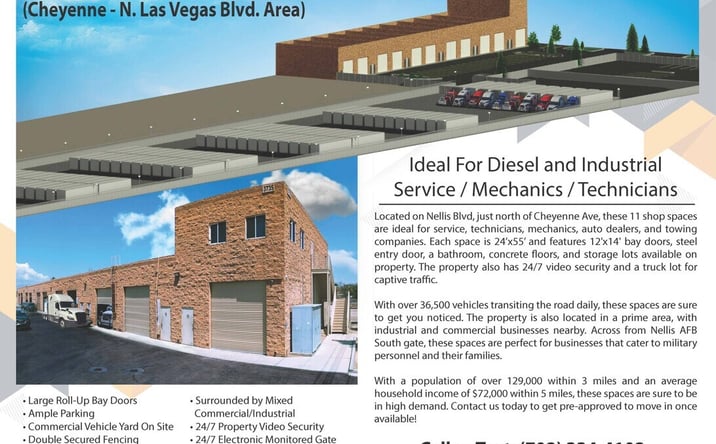 Pictures of Retail, Office, Industrial property located at 3735 N Nellis Blvd, Las Vegas, NV 89115 for lease - image #1