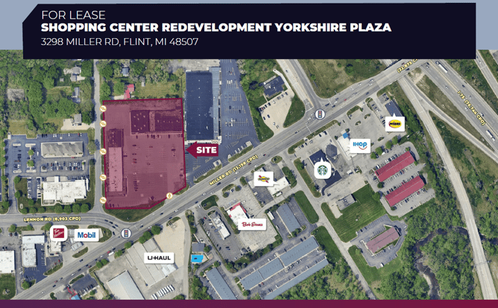 Pictures of Retail, Land property located at 3298 Miller Rd, Flint, MI 48532 for lease - image #1