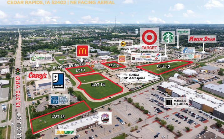Pictures of Land property located at 1351 Blairs Ferry Rd NE, Cedar Rapids, IA 52402 for lease - image #1