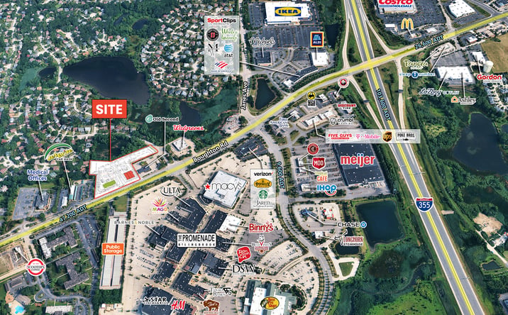 Pictures of Land, Restaurant property located at 672 E Boughton Rd, Bolingbrook, IL 60440 for lease - image #1