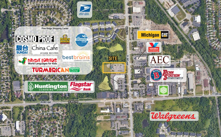 Pictures of Retail, Land property located at 24555 Novi Rd, Novi, MI 48375 for lease - image #1