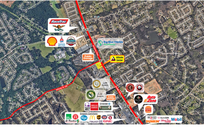 Pictures of Retail property located at 1625 Grayson Hwy, Grayson, GA 30017 for lease - image #1