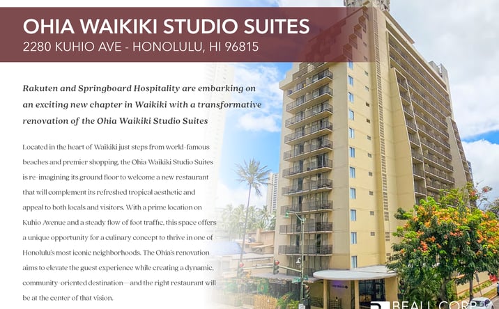 Pictures of Retail, Restaurant property located at 2280 Kūhiō Ave., Honolulu, HI 96815 for lease - image #1