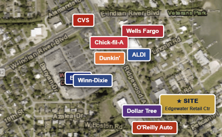 Pictures of Retail property located at 109 Boston Rd, Edgewater, FL 32141 for lease - image #1