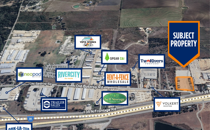 Pictures of Industrial, Land property located at 8197 Old Bastrop Rd, New Braunfels, TX 78130 for lease - image #1