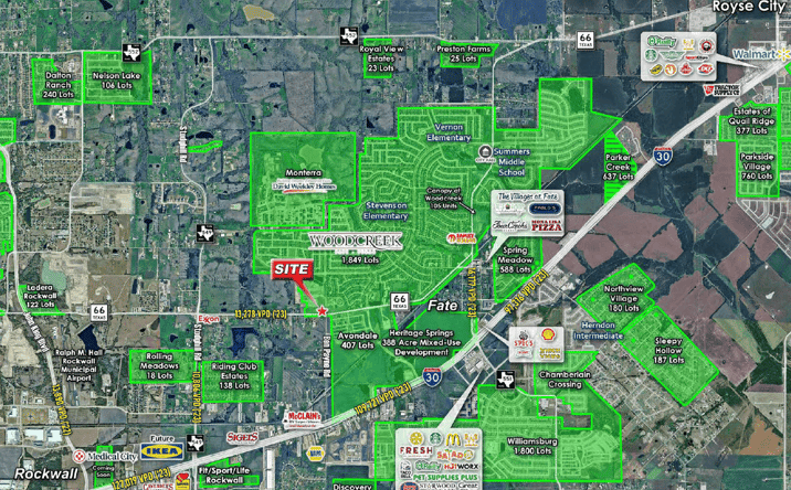 Pictures of Retail, Land property located at NWQ TX-66 & Ben Payne Rd, Fate, TX 75087 for lease - image #1