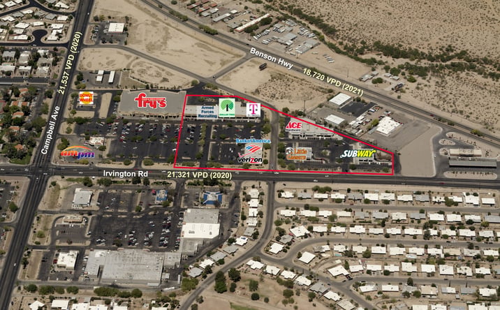 Pictures of Retail property located at 2175, 2185 & 2245 E. Irvington Road, Tucson, AZ 85714 for lease - image #1