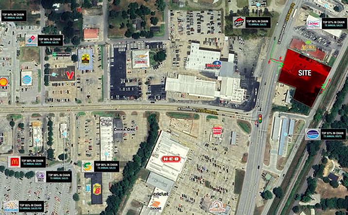 Pictures of Retail, Restaurant, Land property located at 515 S Washington Ave, Cleveland, TX 77327 for lease - image #1