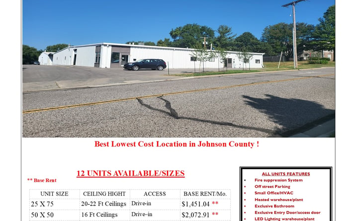 Pictures of Industrial property located at 8900 Rosehill Rd, Lenexa, KS 66215 for lease - image #1
