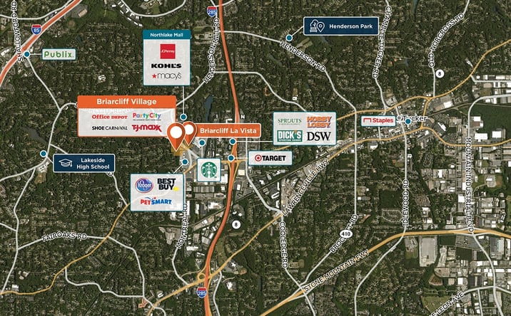Pictures of Retail property located at 2078-2186 Henderson Mill Road, Atlanta, GA 30345 for lease - image #1