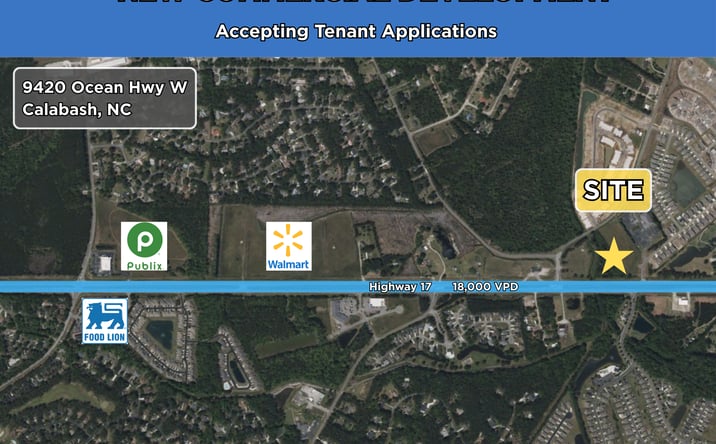 Pictures of Retail, Office, Restaurant property located at 9420 Ocean Hwy W, Calabash, NC 28467 for lease - image #1