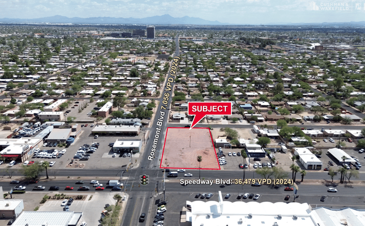 Pictures of Land property located at 5050 & 5056 E. Speedway Blvd., Tucson, AZ 85712 for lease - image #1
