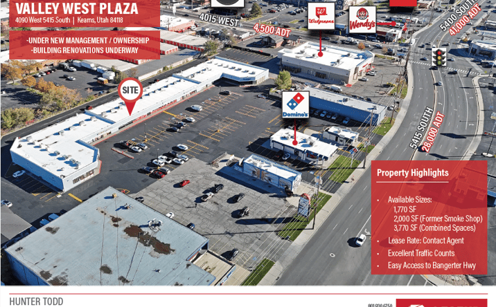 Pictures of Retail property located at 4090 W 5415 S, Kearns, UT 84118 for lease - image #1