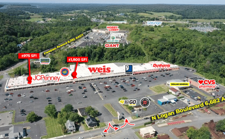 Pictures of Retail property located at 224 N Logan Blvd, Burnham, PA 17009 for lease - image #1