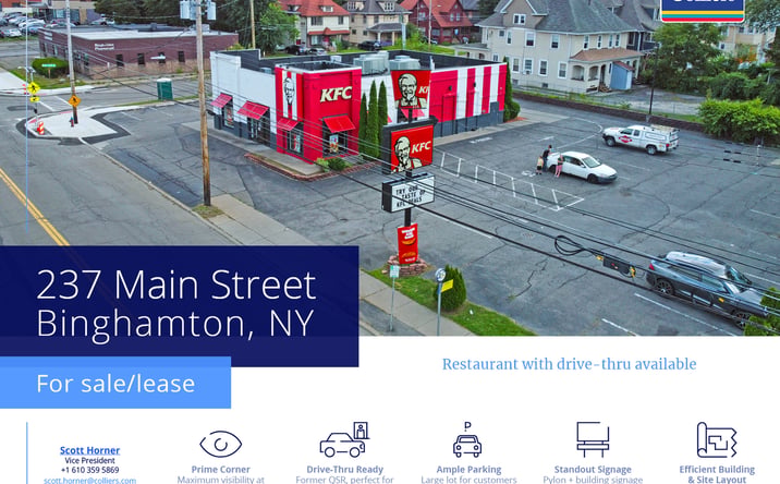 Pictures of Retail property located at 237 Main St, Johnson City, NY 13790 for lease - image #1