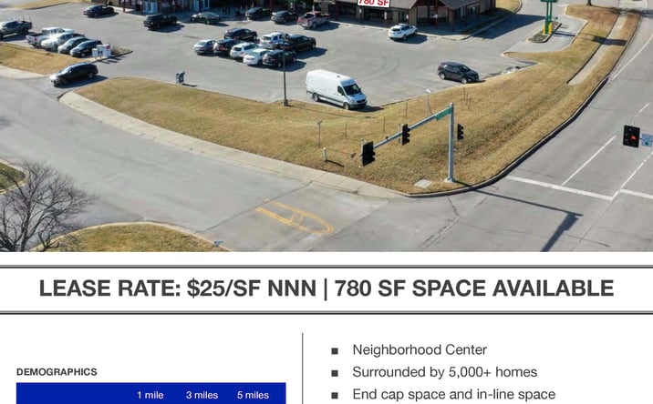 Pictures of Retail property located at 801-815 NE Lakewood Boulevard, Lee's Summit, MO 64064 for lease - image #1