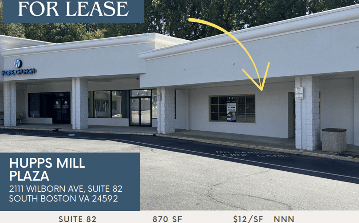 Pictures of Retail property located at 2111 Wilborn Ave, South Boston, VA 24592 for lease - image #1