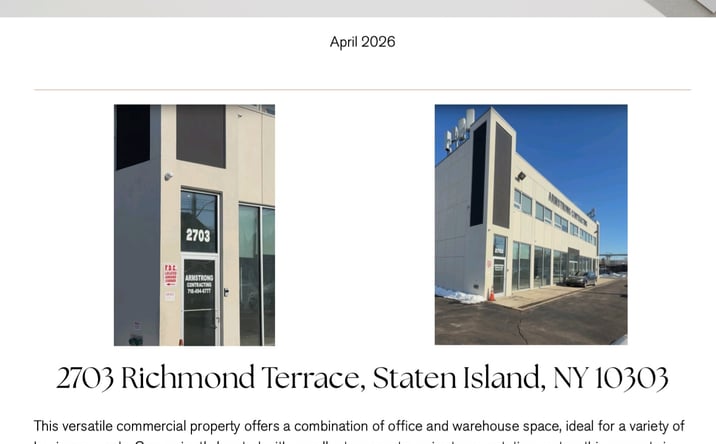 Pictures of Industrial property located at 2703 Richmond Ter, STATEN ISLAND, NY 10303 for lease - image #1
