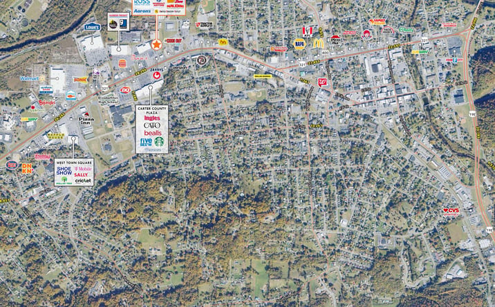 Pictures of Retail property located at 601 W Elk Ave, Elizabethton, TN 37643 for lease - image #1