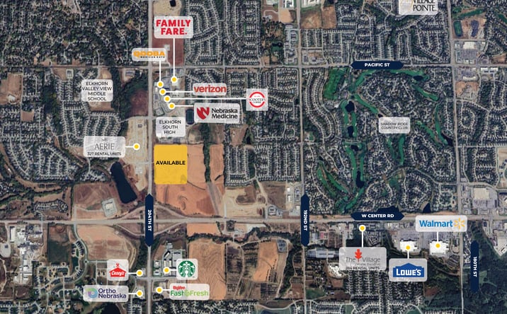 Pictures of Land property located at 204th and Shirley Street, Omaha, NE 68022, Elkhorn, NE 68022 for lease - image #1