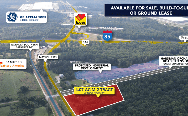 Pictures of Industrial, Land property located at 5427 Maysville Rd, Commerce, GA 30529 for lease - image #1