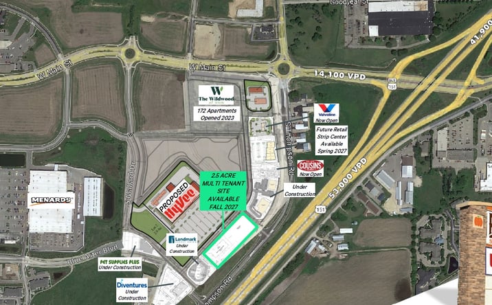 Pictures of Retail, Land property located at N Thompson Rd, Sun Prairie, WI 53590 for lease - image #1