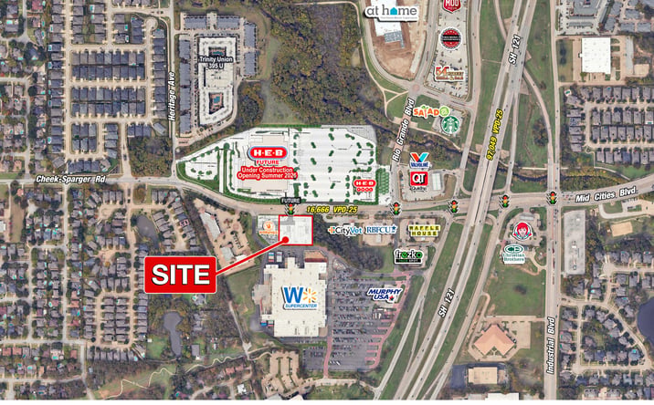 Pictures of Retail property located at SEQ Cheek-Sparger & Heritage Ave, Bedford, TX 76201 for lease - image #1
