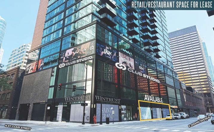 Pictures of Retail, Restaurant property located at 535 N St Clair St, Chicago, IL 60611 for lease - image #1