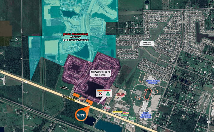 Pictures of Land property located at NWQ of Hwy 6 & Bluewater St., Manvel, TX 77578, Manvel, TX 77578 for lease - image #1