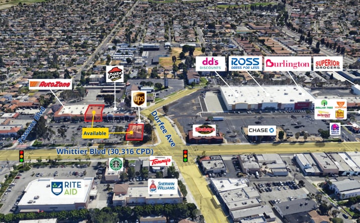 Pictures of Retail property located at 9308 Whittier Blvd, Pico Rivera, CA 90660 for lease - image #1