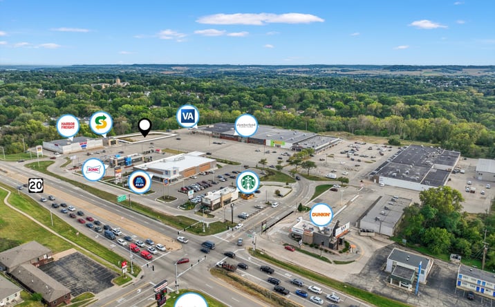 Pictures of Retail, Office, Restaurant, Special Purpose property located at 2600 Dodge St, Dubuque, IA 52003 for lease - image #1