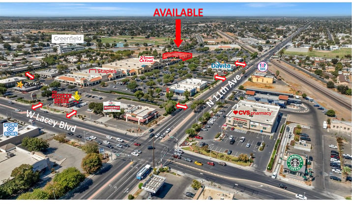 Pictures of Retail property located at 580 N 11th Ave, Hanford, CA 93230 for lease - image #1