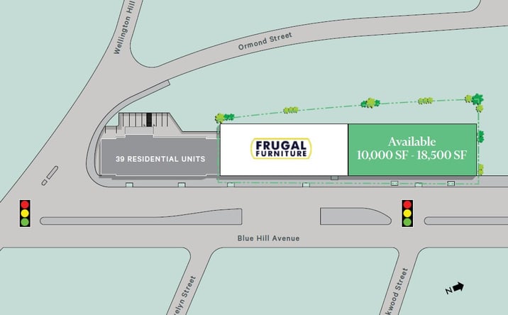 Pictures of Retail property located at 1295 Blue Hill Ave, Boston, MA 02126 for lease - image #1