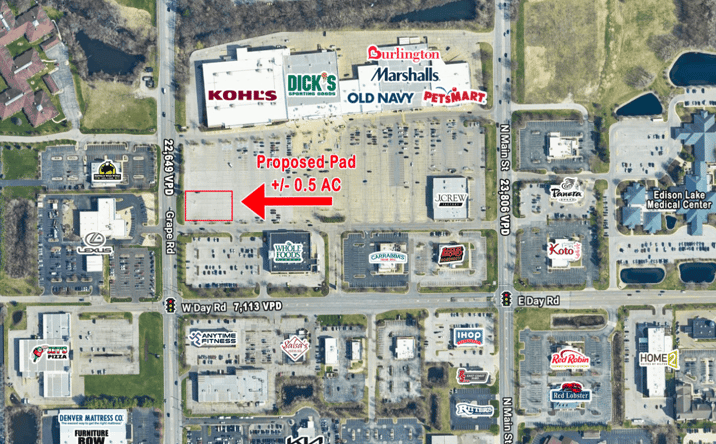 Pictures of Land property located at 4410 Grape Rd, Mishawaka, IN 46545 for lease - image #1