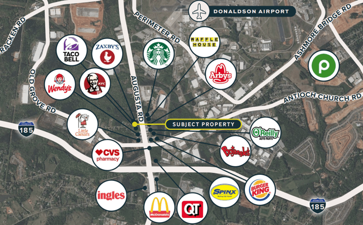 Pictures of Retail, Land property located at Augusta Road & Sterling Grove Rd, Powdersville, SC 29673 for lease - image #1
