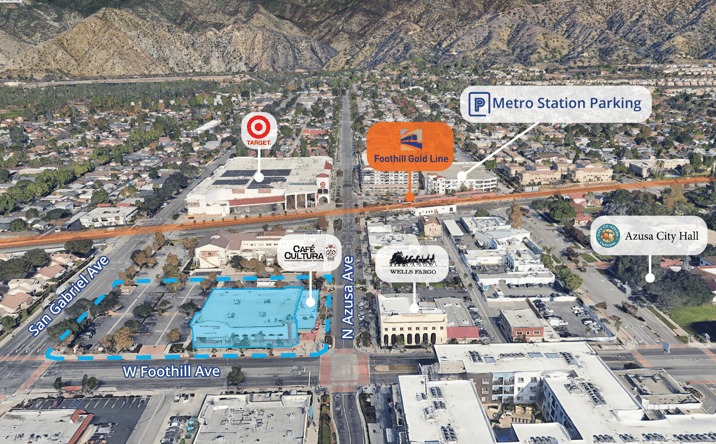 Pictures of Retail, Restaurant property located at 101 W Foothill Blvd, Azusa, CA 91702 for lease - image #1