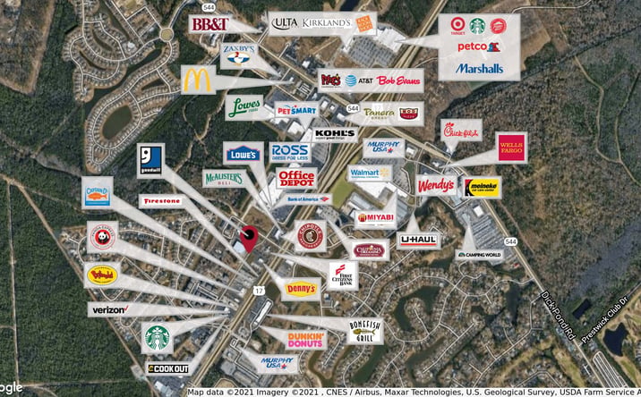 Pictures of Retail, Land property located at 122 Loyola Drive, Myrtle Beach, SC 29588 for lease - image #1
