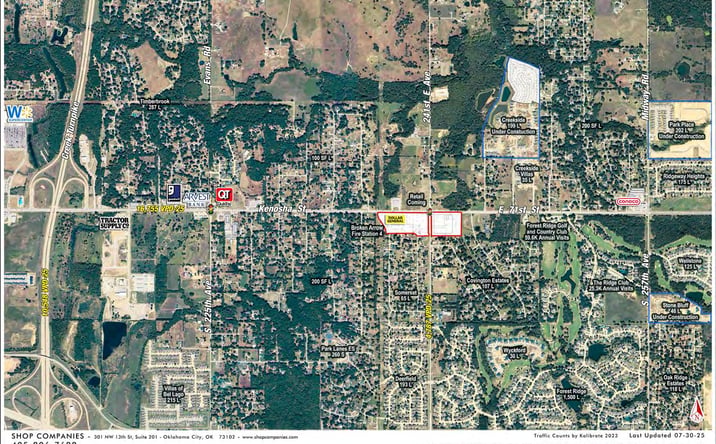 Pictures of Retail, Land property located at S 241st E Avenue & E Kenosha Street, Broken Arrow, OK 74014 for lease - image #1