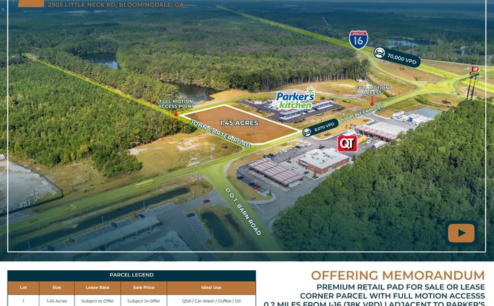 Pictures of Retail, Land property located at 2905 Little Neck Rd, Bloomingdale, GA 31302 for lease - image #1