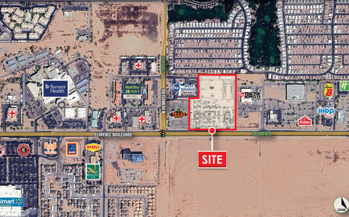 Pictures of Retail, Land property located at E/NEC Florence Blvd & Henness Rd, Casa Grande, AZ 85122 for lease - image #1