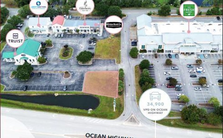 Pictures of Retail property located at 11405 Ocean Highway, Pawleys Island, SC 29585 for lease - image #1