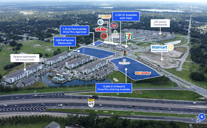 Pictures of Retail property located at 10714 Clarcona Ocoee Rd, Apopka, FL 32703 for lease - image #1